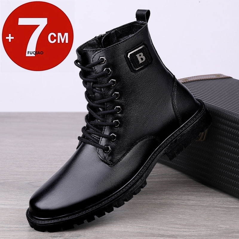 Men'S Shoes Dockers - Мужские ботинки-лифты из натуральной кожи, зимние