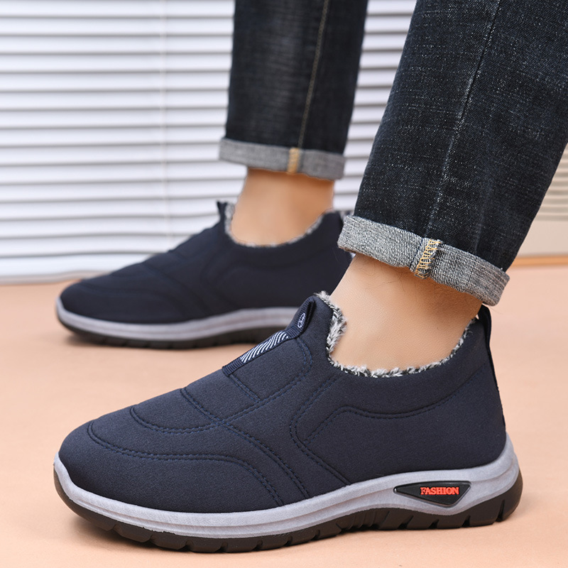 Men Shoes Boots - Утепленные зимние хлопковые ботинки на флисе
