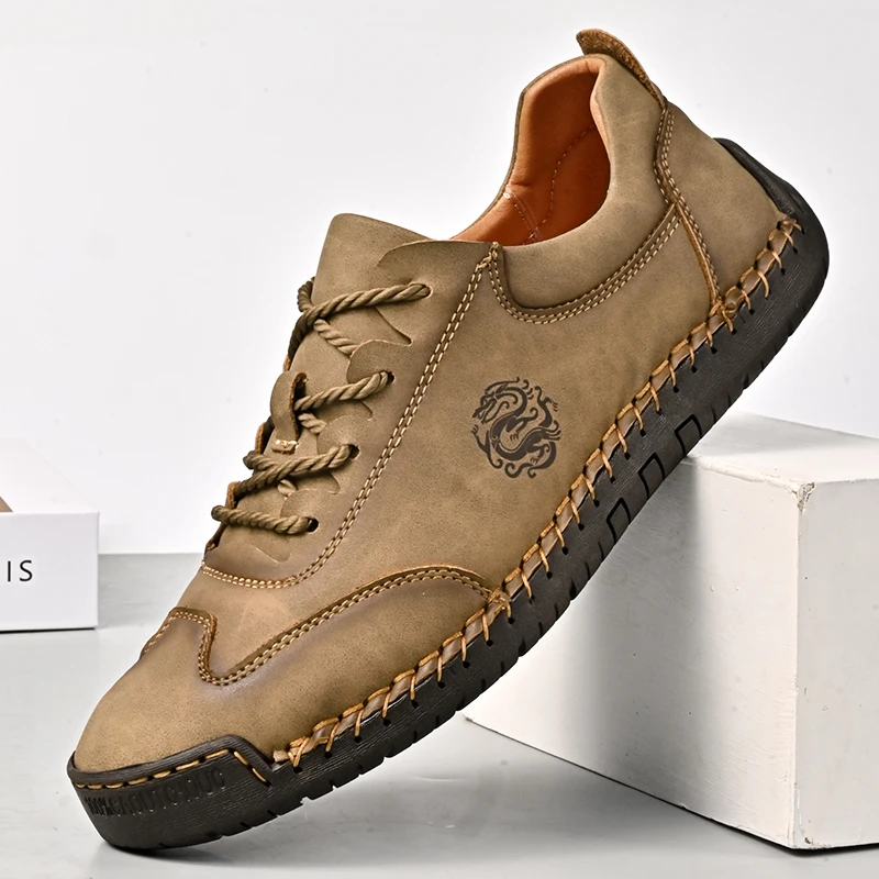 Men Shoes Europe To Us - Мужские прогулочные туфли, элегантные коричневые лоферы,