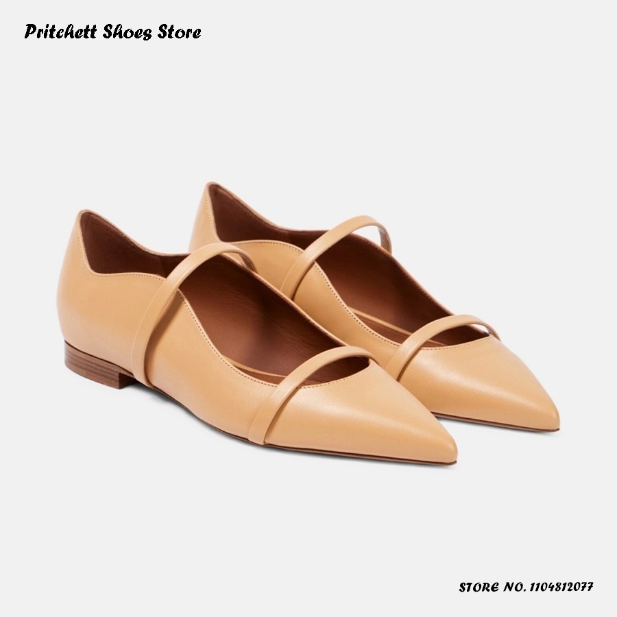 Женские кожаные балетки с двум – обзор и цена Men Shoes On