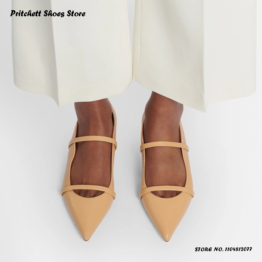 Женские кожаные балетки с двум – обзор и цена Men Shoes On