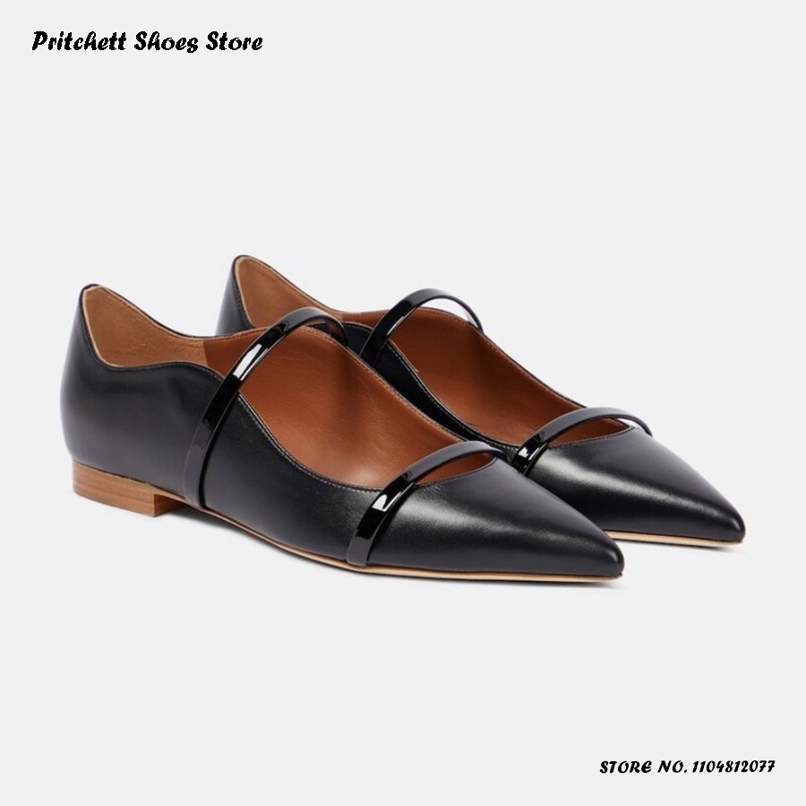 Женские кожаные балетки с двум – обзор и цена Men Shoes On